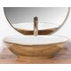 умивальник Rea Pamela 33x53 gold/white (Rea-u6345)