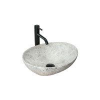 умивальник Rea Sofia Light Stone 34,5x41 grey (REA-U0165)