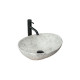умивальник Rea Sofia Light Stone 34,5x41 grey (REA-U0165)