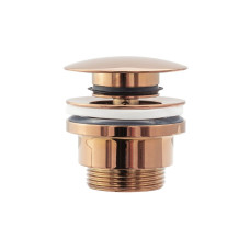 донний клапан Rea Rose Gold click-clack, без переливу (REA-A533A)