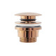 донний клапан Rea Rose Gold click-clack, без переливу (REA-A533A)