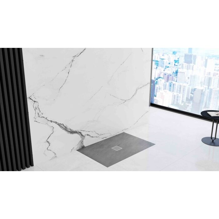 піддон Rea Grey Rock 80x100 прямокутний grey (REA-K4582)