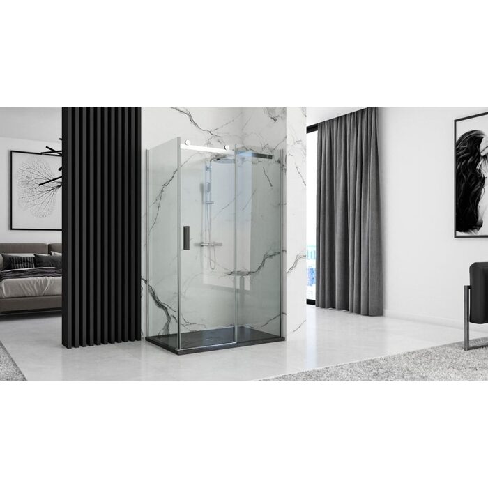 піддон Rea Rock 80x120 прямокутний, чорний (REA-K4579)