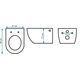 унітаз Carlo Mini Rimless 48x37 white + сидіння дюропластів soft-close (REA-C6200)