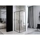 душова кабіна Rea Abra 90x90 black mat безпечне скло прозоре (REA-K5502)