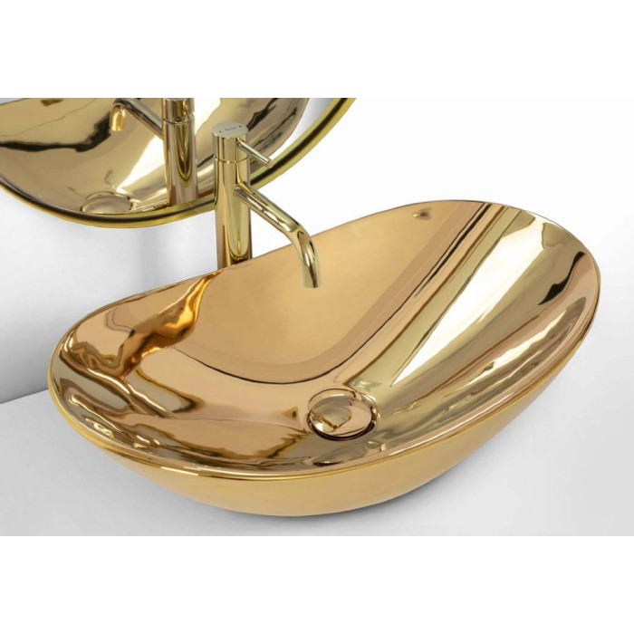 умивальник Rea Royal 36x62,5 gold (REA-U4545)