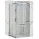 душова кабіна Rea Punto 80x80 chrom безпечне скло, прозоре (REA-K0863)