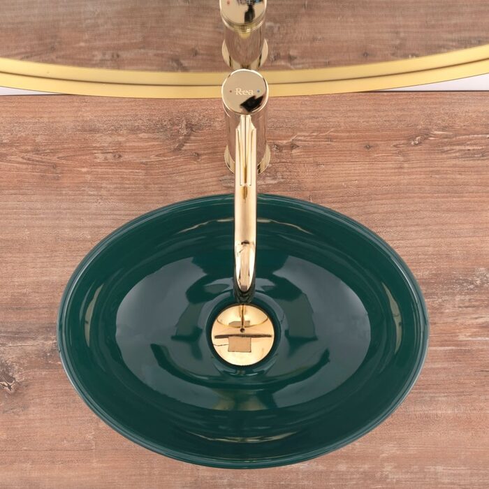 умивальник Rea Sofia 34,5x41 mini green (REA-U0961)