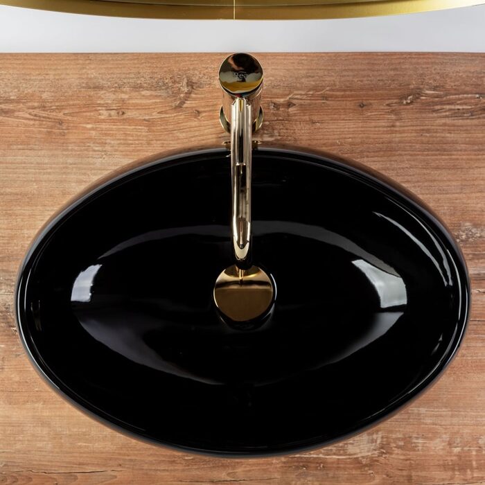 умивальник Rea Linda 34x48,5 black (REA-U8523)