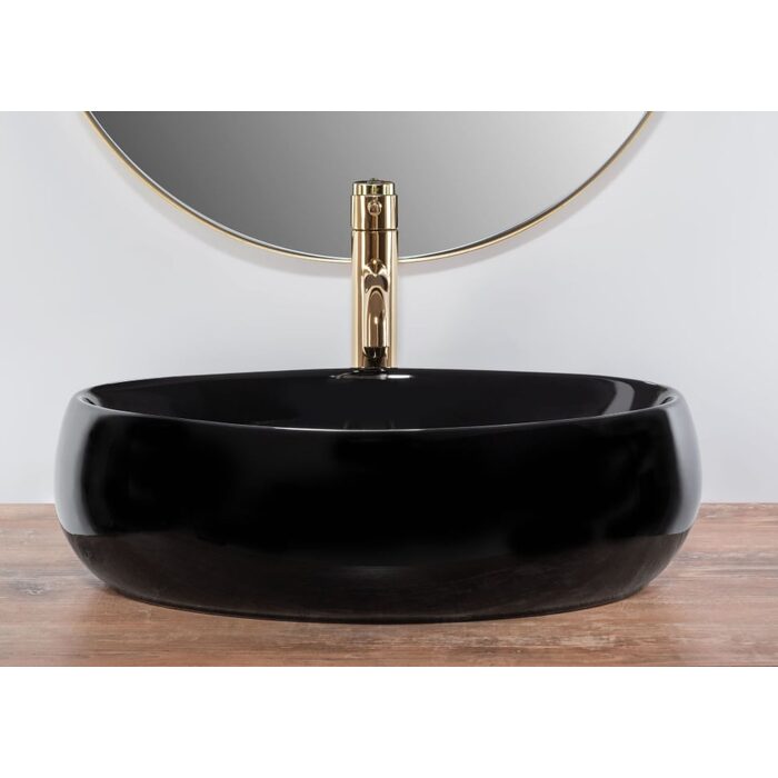 умивальник Rea Linda 34x48,5 black (REA-U8523)