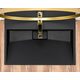 умивальник Rea Goya 45,5x100 black (REA-U8666)