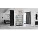 душова кабіна Rea Concept Black 80x100 скло прозоре (REA-K6389)