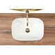 умивальник Rea Belinda Diamond 46,5x33,5 white /gold (REA-U8471)