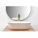 умивальник Rea Belinda Diamond 46,5x33,5 white /gold (REA-U8471)
