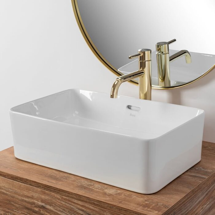 умивальник Rea Berta 48,5x31,5 white (REA-U5098)