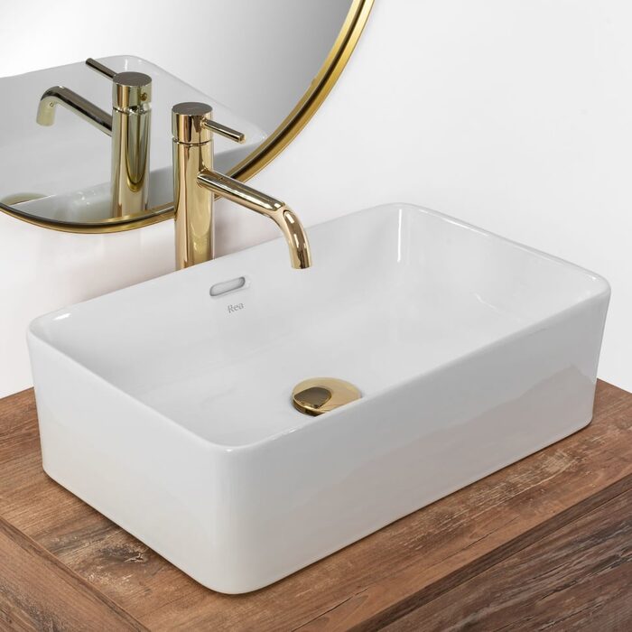умивальник Rea Berta 48,5x31,5 white (REA-U5098)
