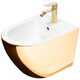 біде Rea Carlo Mini підвісне gold white (REA-C2288)
