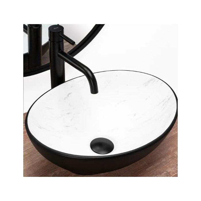 умивальник Rea Sofia 41x34,5 black/calala matt (REA-U6203)