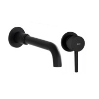 змішувач для умивальника прихованого монтажу Rea Lungo black long (REA-B0371)