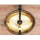 умивальник Rea Sofia 41x34,5 gold/marble black (REA-U8011)
