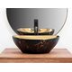 умивальник Rea Sofia 41x34,5 gold/marble black (REA-U8011)