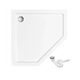 душова кабіна Rea Diamond 80x80 gold безпечне скло прозоре (REA-K6615)
