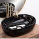 умивальник Rea Amelia 34,5x48 black marble shiny (REA-U8000)