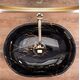 умивальник Rea Amelia 34,5x48 black marble shiny (REA-U8000)