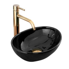 умивальник Rea Sofia 27x35 mini black (REA-U8013)
