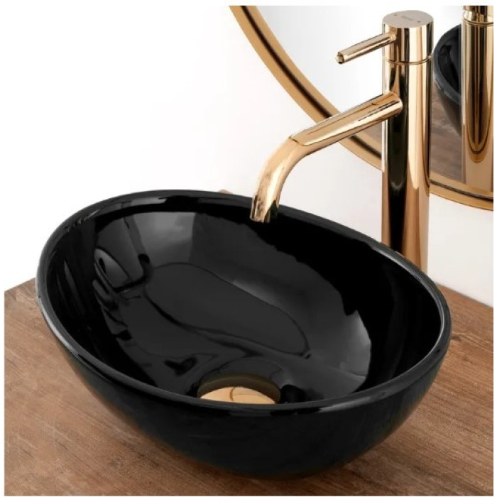 умивальник Rea Sofia 27x35 mini black (REA-U8013)