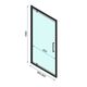 душові двері Rea Rapid Swing 90x195 безпечне скло, прозоре, chrome (REA-K5606)