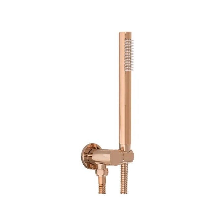 душовий комплект прихованого монтажу Rea Lungo rose gold з термостатом (REA-P6613)