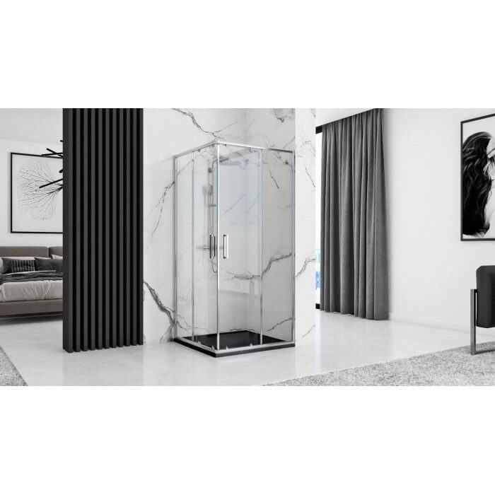 піддон Rea Grand 80x100 прямокутний black (REA-K4593)