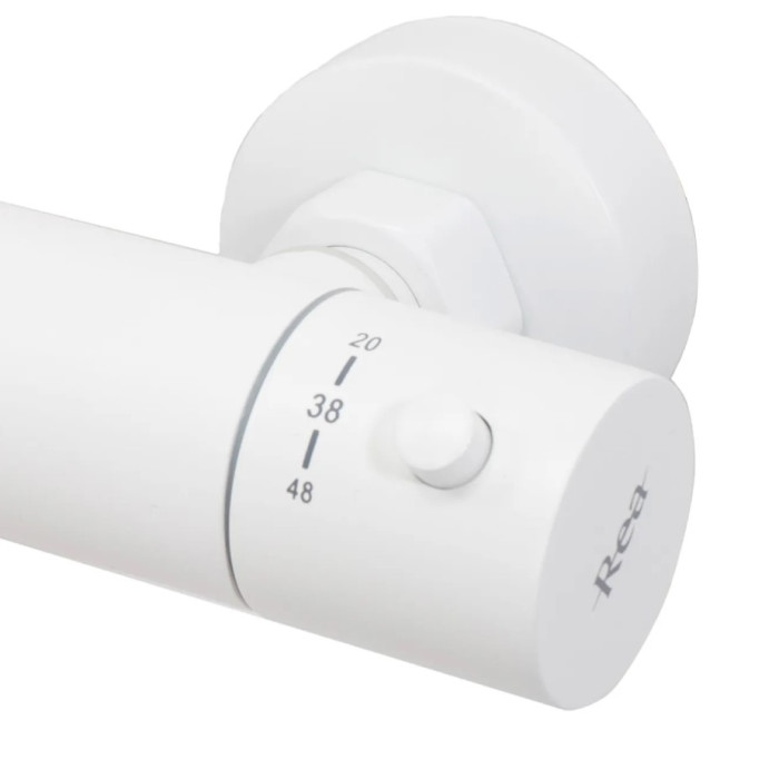душовий гарнітур Rea Lungo white, з термостатом (REA-P6608)