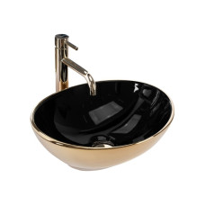 умивальник Rea Sofia 41x34,5 black gold (REA-U4527)