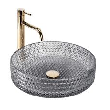 умивальник Rea Cristal 40x40 grey (REA-U0277)