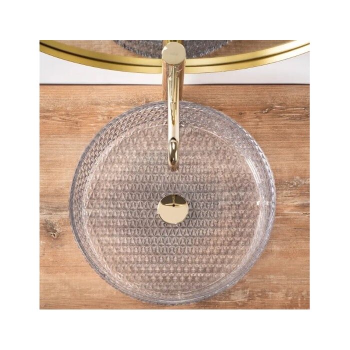 умивальник Rea Cristal 40x40 transparent (REA-U0284)