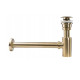 сифон для умивальника Rea, із пробкою click-clack, brushed gold (REA-A8586)