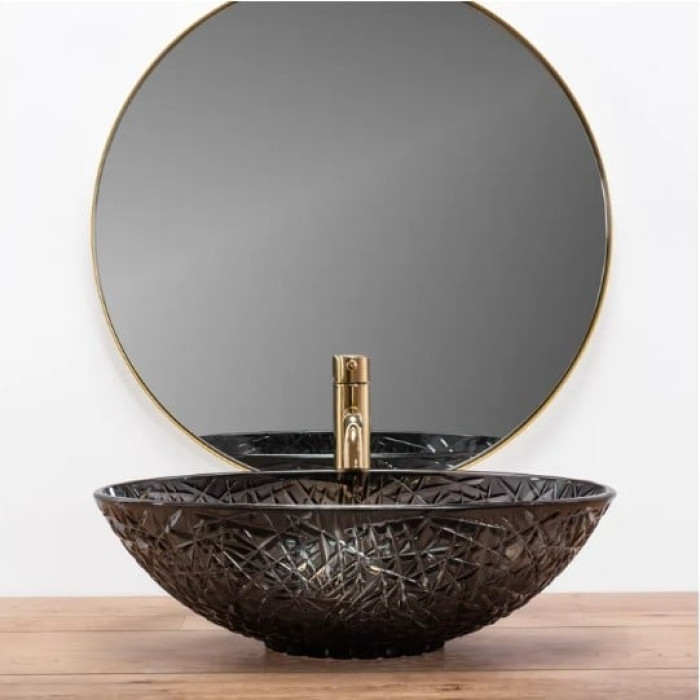 умивальник Rea Frost 51x35.5 black (REA-U5071)
