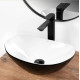 умивальник Rea Royal 48x30,5 mini black/white (REA-U0538)