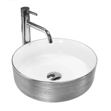 умивальник Rea Sami 36x36 brush silver (REA-U3304)