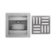 трап Rea Cross 150x150 Nickel brush (REA-G6201)