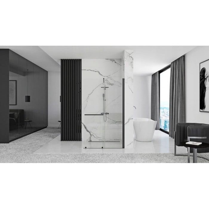 душова стінка Rea Cortis100x200 безпечне скло, прозоре (REA-K7740)