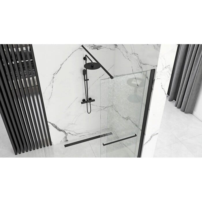 душова стінка Rea Cortis100x200 безпечне скло, прозоре (REA-K7740)