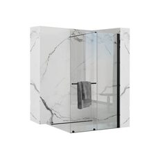душова стінка Rea Cortis100x200 безпечне скло, прозоре (REA-K7740)