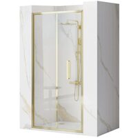 душові двері Rea Rapid Fold 80x195 безпечне скло, gold (REA-K4128)