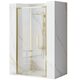 душові двері Rea Rapid Fold 90x195 безпечне скло, gold (REA-K4129)