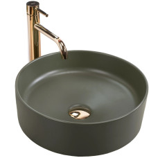 умивальник Rea Sami 37x37 green matt (REA-U4567)