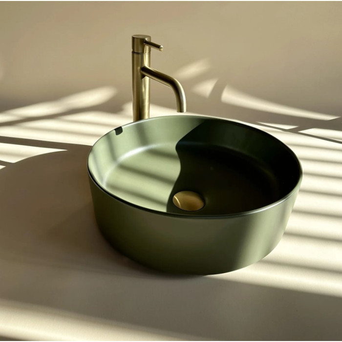 умивальник Rea Sami 37x37 green matt (REA-U4567)