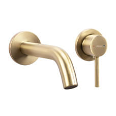 змішувач для умивальника прихованого монтажу Rea Owen gold brushed + box (REA-B5334)